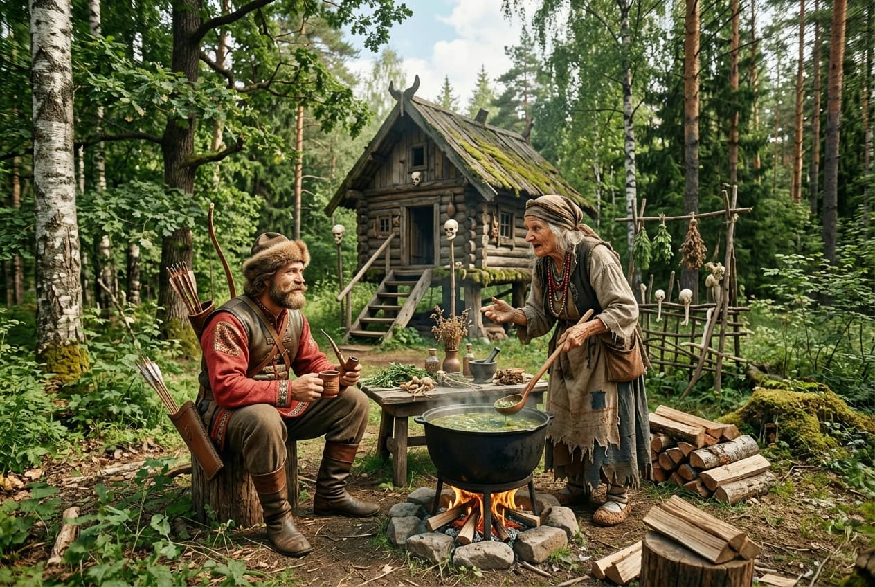 Баба-Яга и Соловей разбойник мутят в «Дивном» (Дивный)