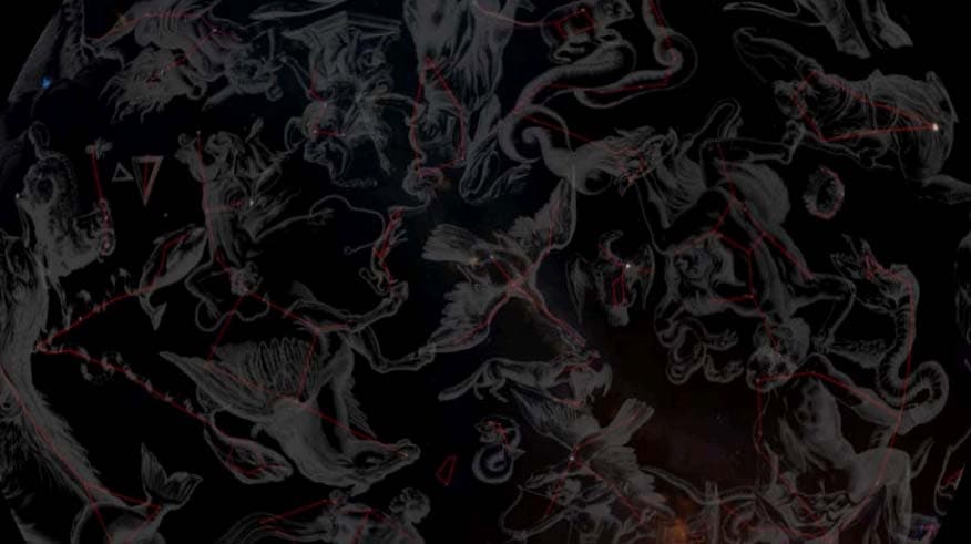 Звёздное небо весны (Планетарий им. Гречко)