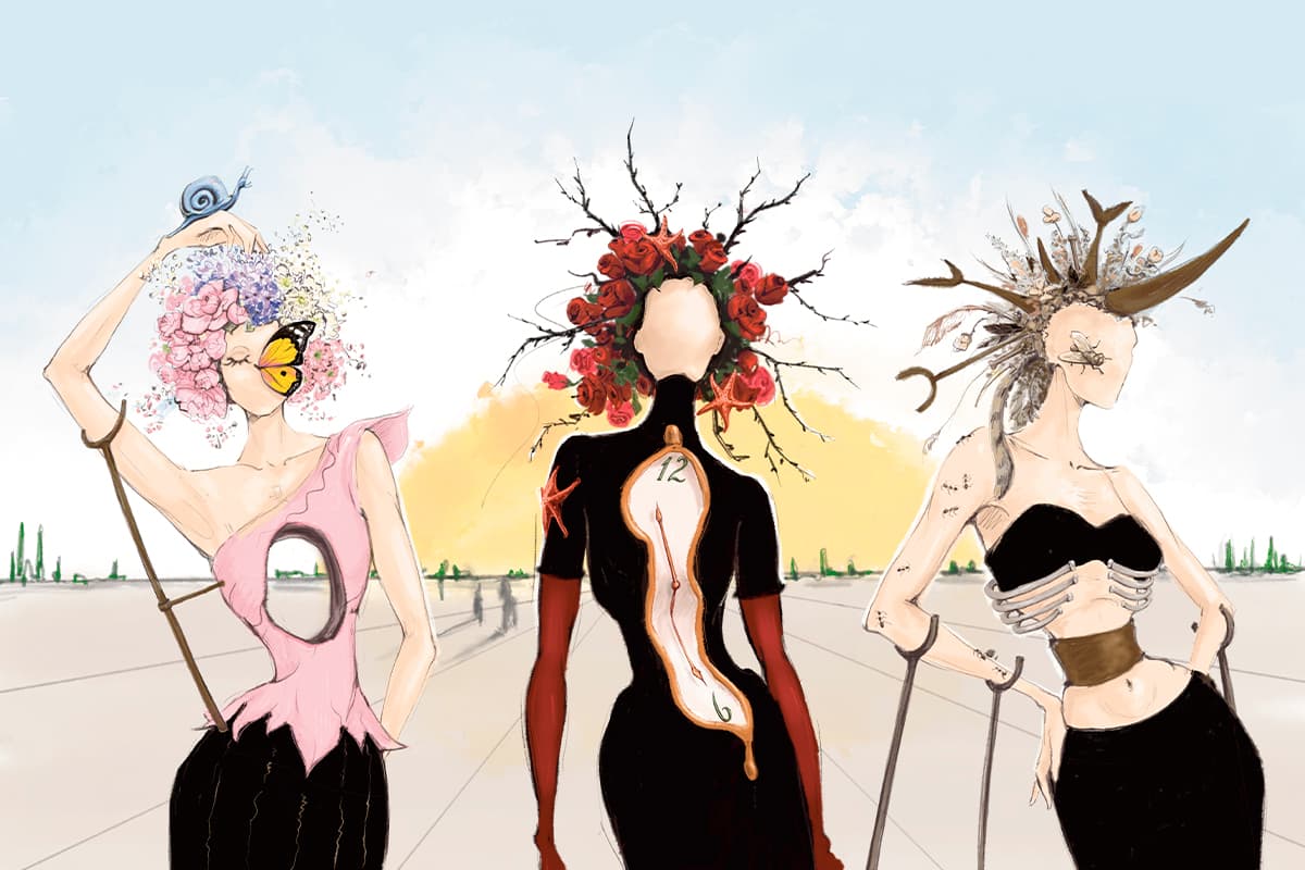 Женщины-цветы + Дали и Пикассо (Сад им. Баумана)