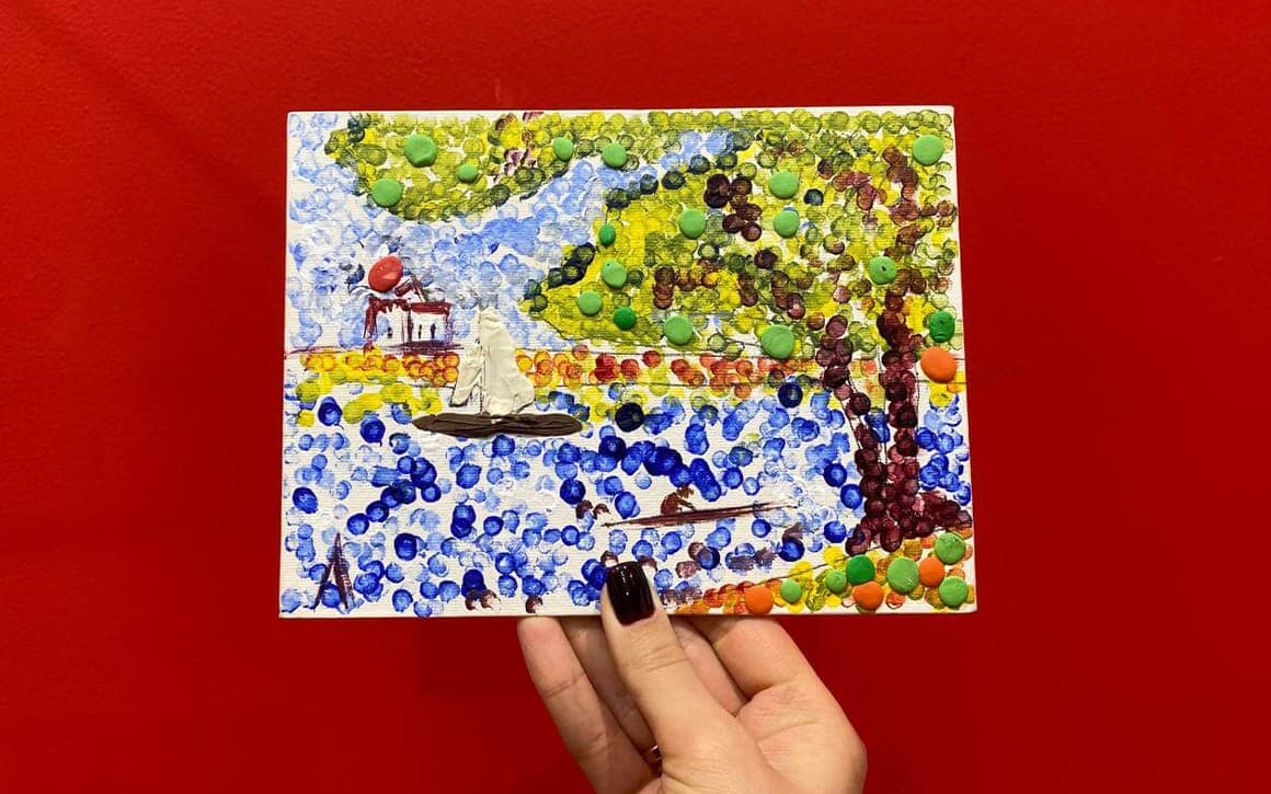 Пуантилизм + Жорж Сёра (Сад им. Баумана)