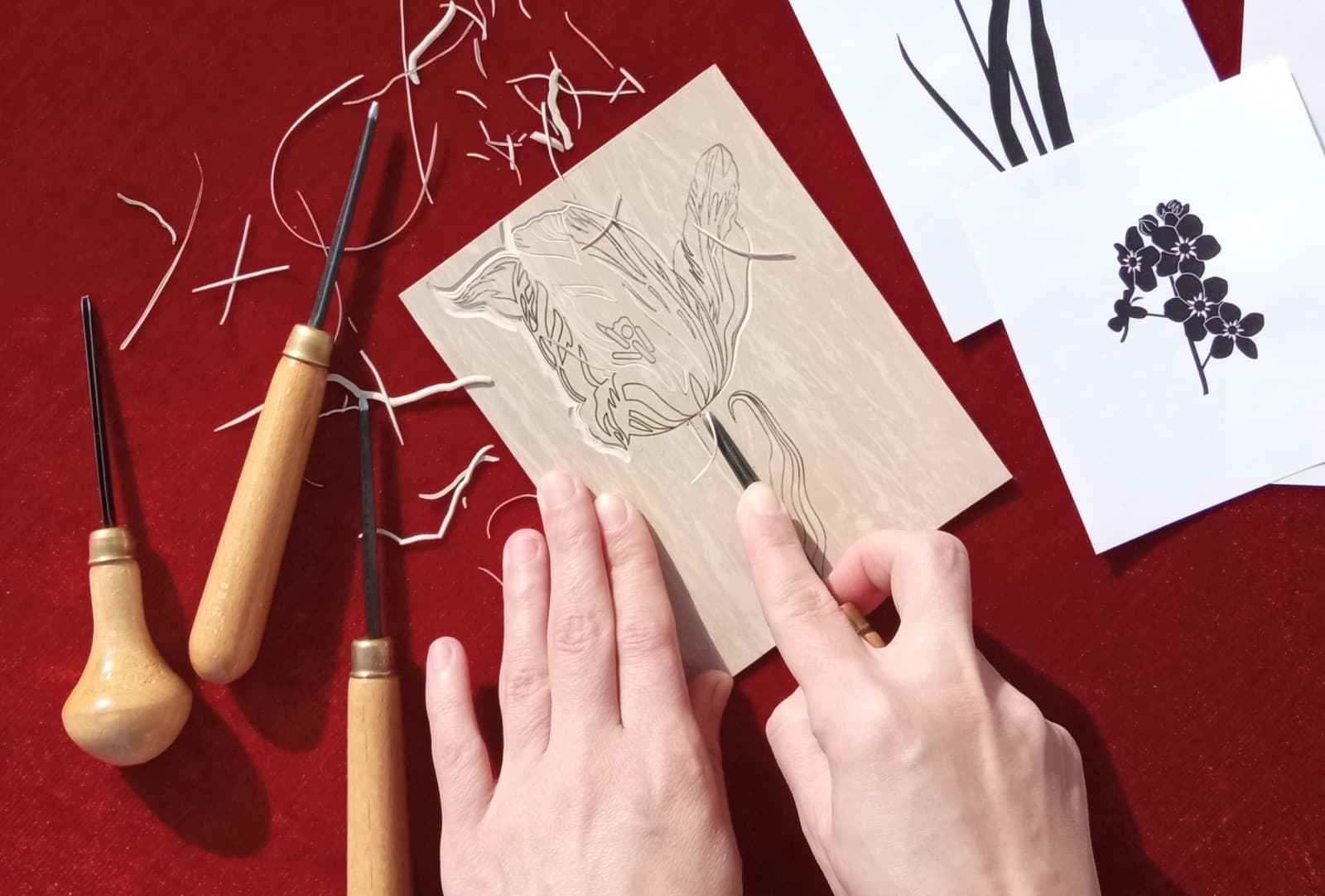 Линогравюра (Восход)