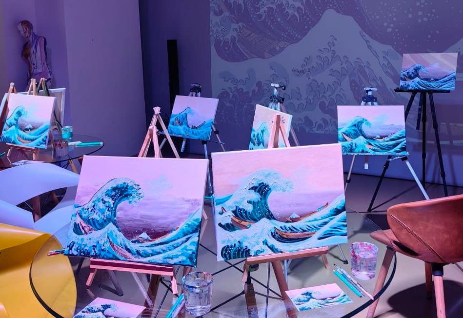 Мастер-класс по живописи «Большая волна» (Люмьер-Холл)