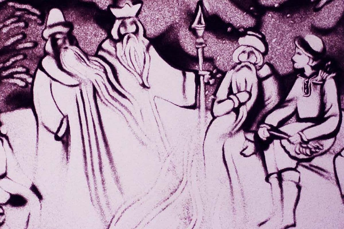 Сказка с органом и песочной анимацией. Двенадцать месяцев (Петрикирхе)