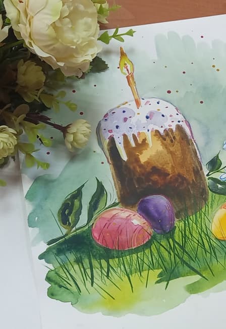 Мастер-класс по рисованию Тепло Пасхального праздника