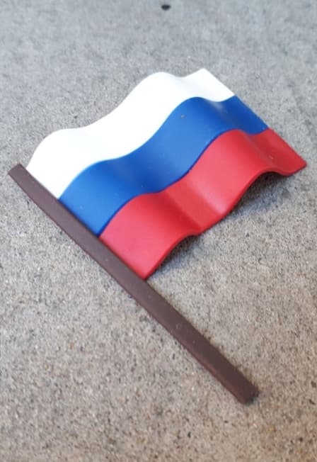 Мастер-класс по лепке из полимерной глины Брошь «Символ России»