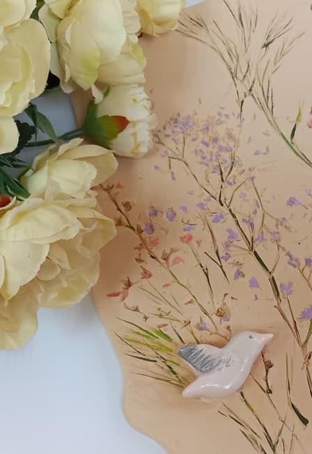 Панно "Весна" Мастер-класс по лепке из глины