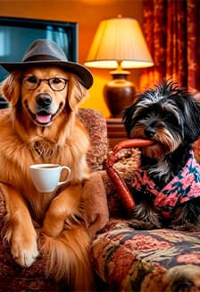 Как Шарик к Жорику в гости ходил!