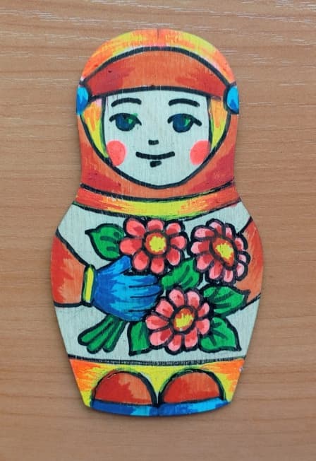 Мастер-класс по росписи на глине и дереве Матрешка-космонавт