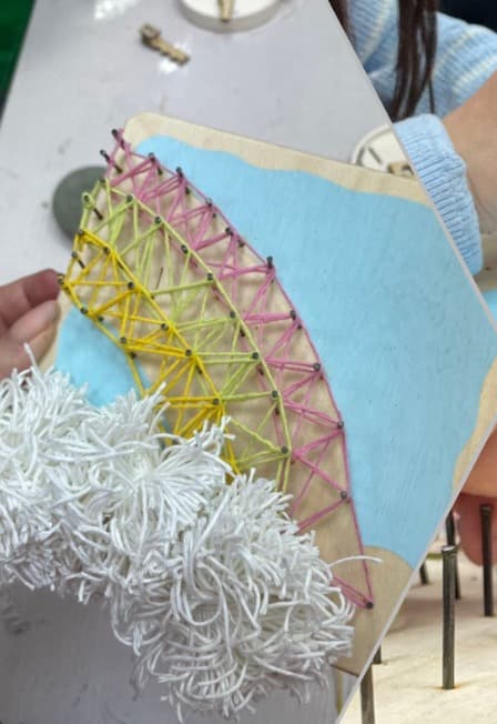 Картина нитями в технике стринг арт. Мастер-класс