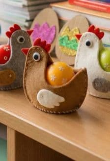 Пасхальные курочки подставки для яиц: Мастер-класс