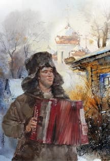 Белым снегом замело из цикла "Любимые песни"