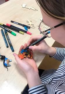 Роспись броши. Мастер-класс