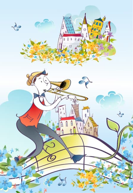 Сказка о музыкальных инструментах. Тромбон