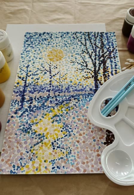 Утренний рассвет. Мастер-класс