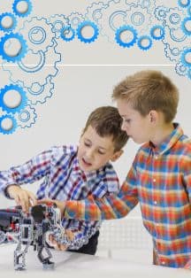 Кружок эксперементальной механики и робототехники Шестеренка (1 занятие в неделю) детского центра Школа Радость