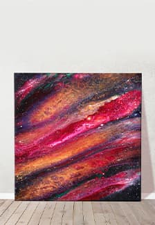 Флюид-арт: тематика космос. Мастер-класс