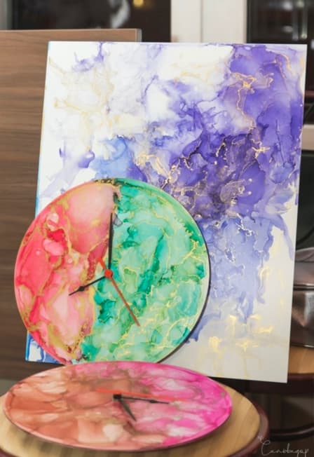 Мастер-класс по алкогольным чернилам