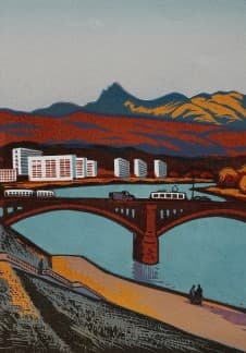 Печатная графика: цветная линогравюра