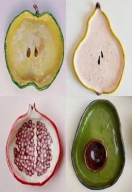 Керамическая тарелка "Фрукт". Мастер-класс