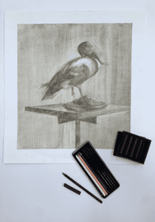 Птица сепией. Мастер-класс