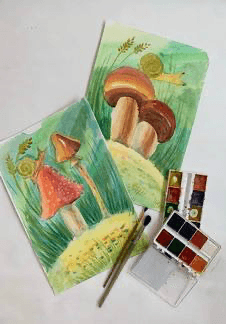 Этюд акварелью. Мастер-класс по изобразительному искусству