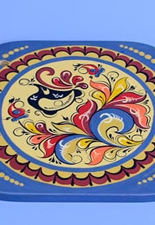 Подставка под горячее в народном стиле. Мастеркласс