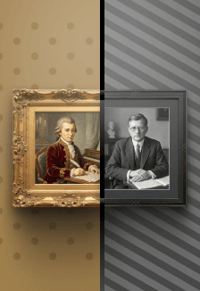 Двойной портрет. Моцарт.Шостакович