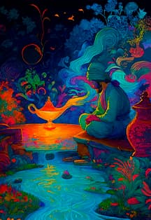 Artfonix. Песочное шоу "Волшебная лампа Аладдина" с живой музыкой и чтецами