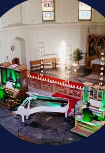 «Концерт для трех органов при свечах. Бах. Токката и фуга ре минор. Равель. Болеро. Бетховен. Ода к радости»