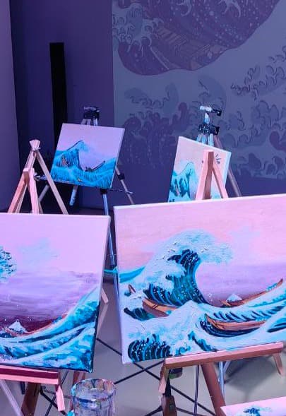 Мастер-класс по живописи «Большая волна»