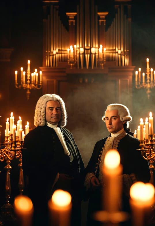 Старинный орган при свечах. Великая классика: Бах и Моцарт