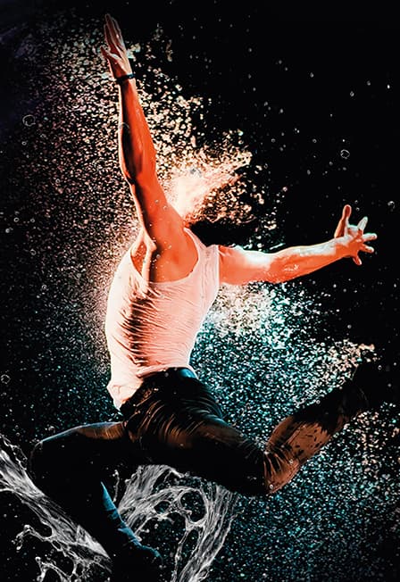 Шоу под дождем