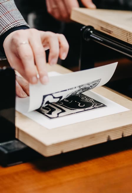 Печатная графика: Космос. Мастер-класс по линогравюре