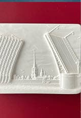 Виды Петербурга. Музейное занятие в выставочном пространстве по росписи гипсовой композиции