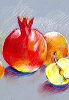 Фрукты: Музейное занятие по выполнению набросков в технике сухой пастели