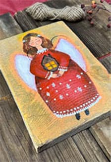 Роспись по дереву «Ангел». Музейное занятие