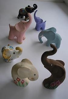 Фигуры из глины "Семь слоников": Мастер-класс