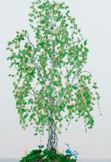 Русская береза. Мастер-класс по бисероплетению