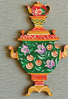 Самовар: Музейное занятие по росписи деревянной заготовки