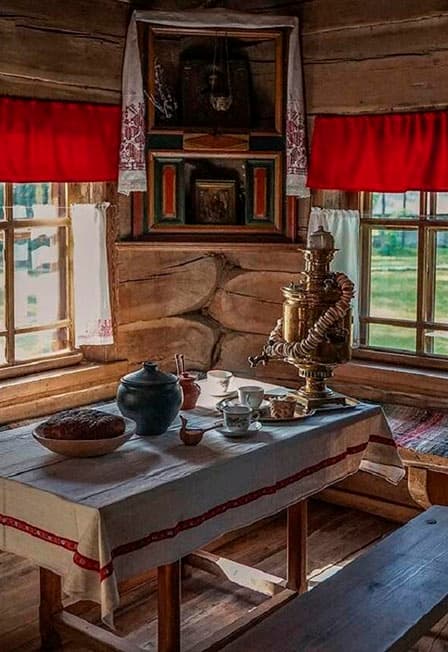 Традиционные избы. Встреча