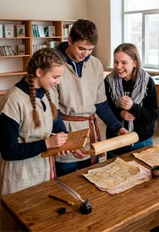 Как учились на Руси. Тематический квест