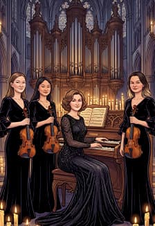 Музыкальные витражи: сияние органа и триединство скрипок