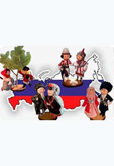 Народы России: куклы-парочки в национальных костюмах. Мастер-класс