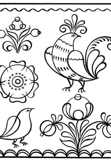 Мастер-класс «Расписные узоры»