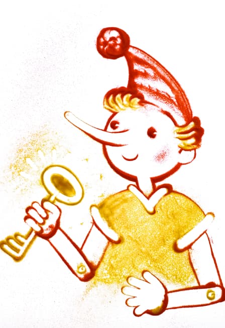 Музыкальная сказка с песочной анимацией «Приключения Буратино»