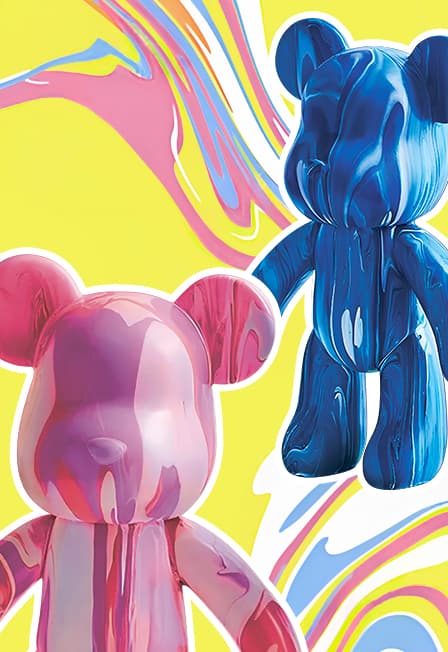 Мастер-класс "Роспись мишек Bearbrick"