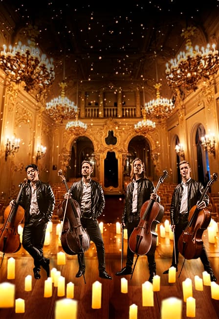 Мировые рок-хиты на виолончелях при свечах. Концерт с экскурсией по дворцу