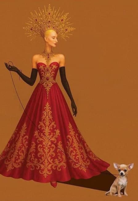 СОБАКА НА СЕНЕ