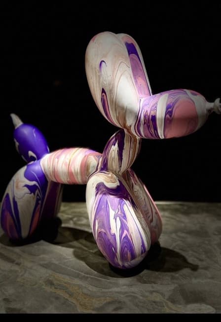 Роспись собачки Ballon Dog в ресторане "Be Italian"