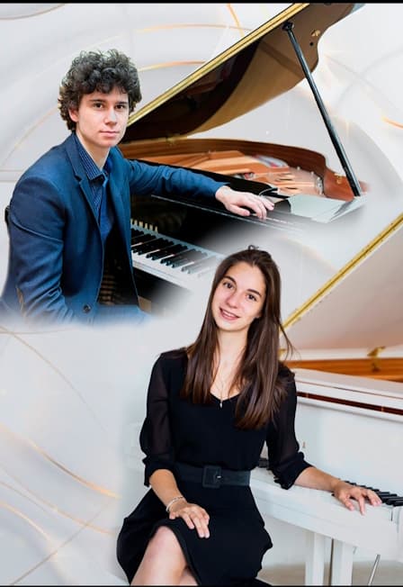 "Винтаж на два рояля" фортепианный концерт - Мария Гилярова и Игорь Селяков